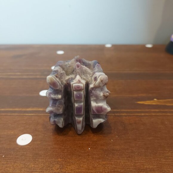 Chevron Amethyst (Dream Amethyst) Crystal Dragon Head - Picture 5 of 8